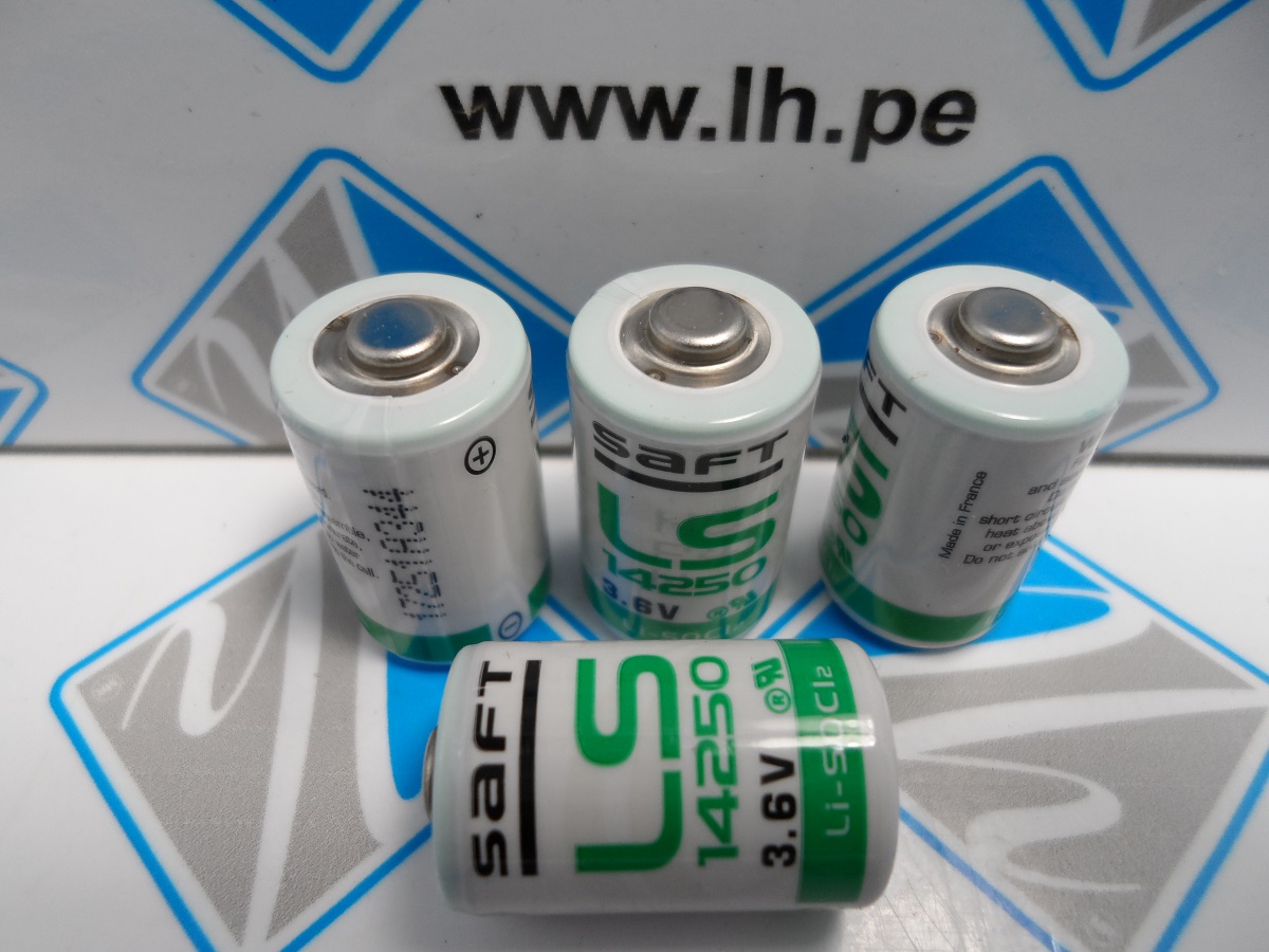 LS14250     Batería Lithium Size 1/2AA, 3.6V, 1200mAh, Made In France